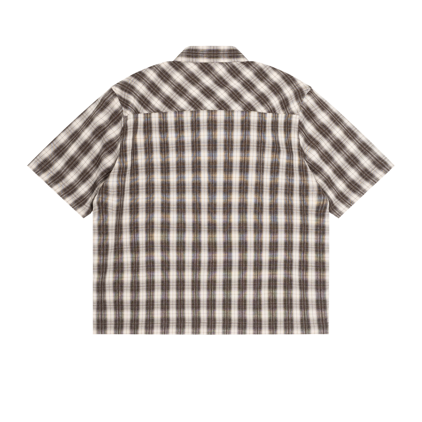 Boxy Plaid Short-Sleeve Shirt