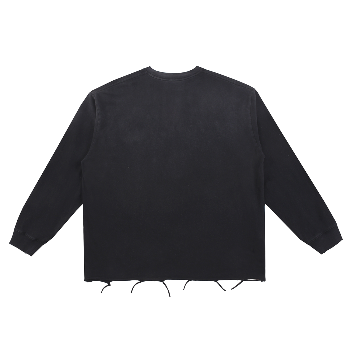 Snow Wash Raw-Edge Cotton Tee