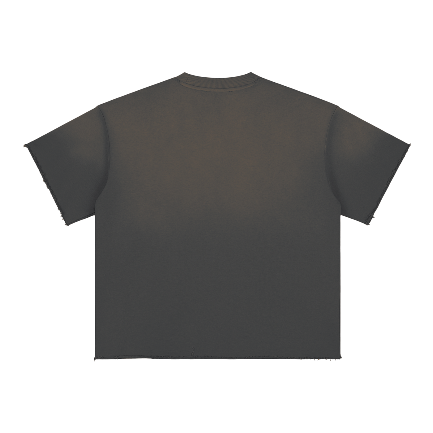 Sun-Fade Raw-Edge Tee