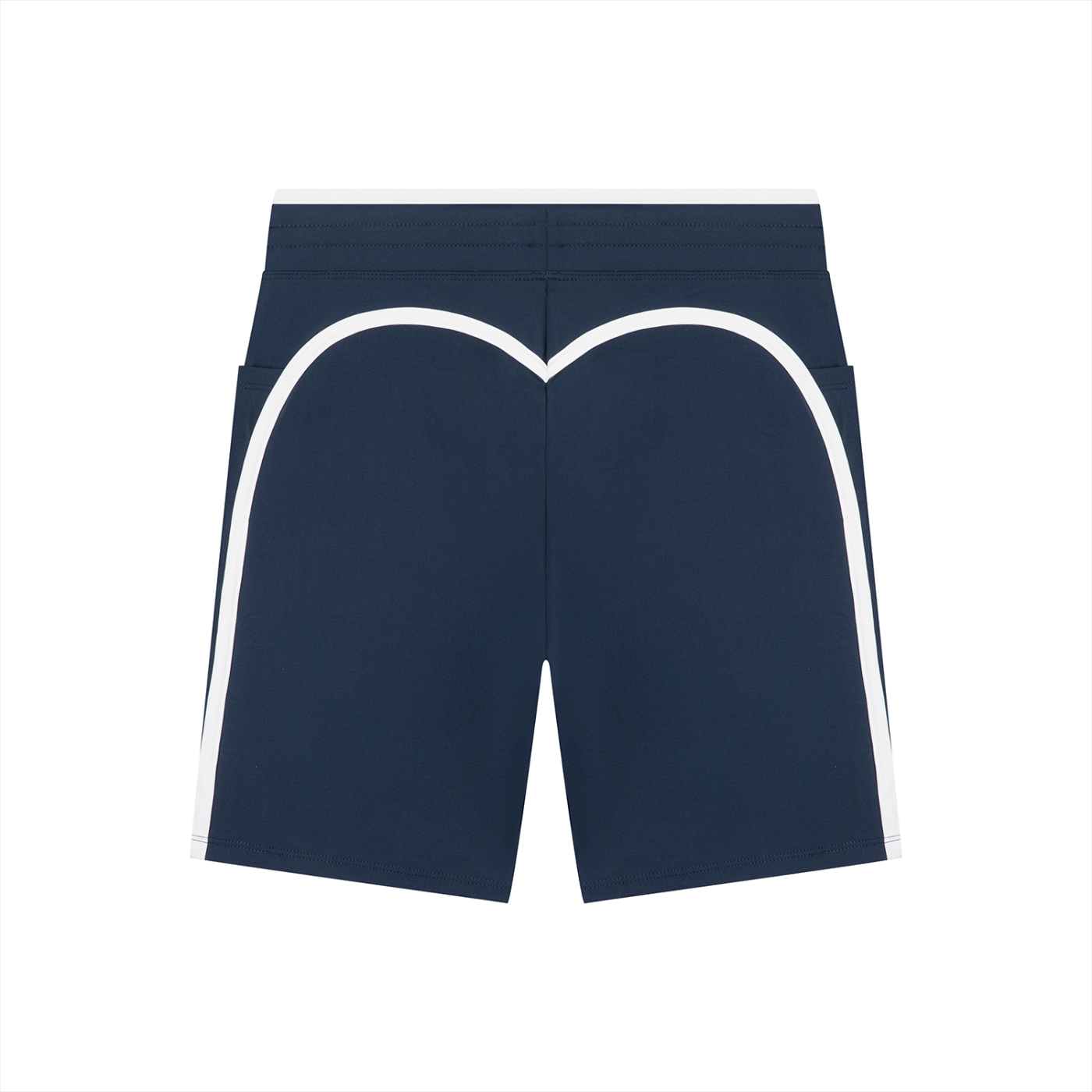 High-Rise Color-Block Yoga Shorts