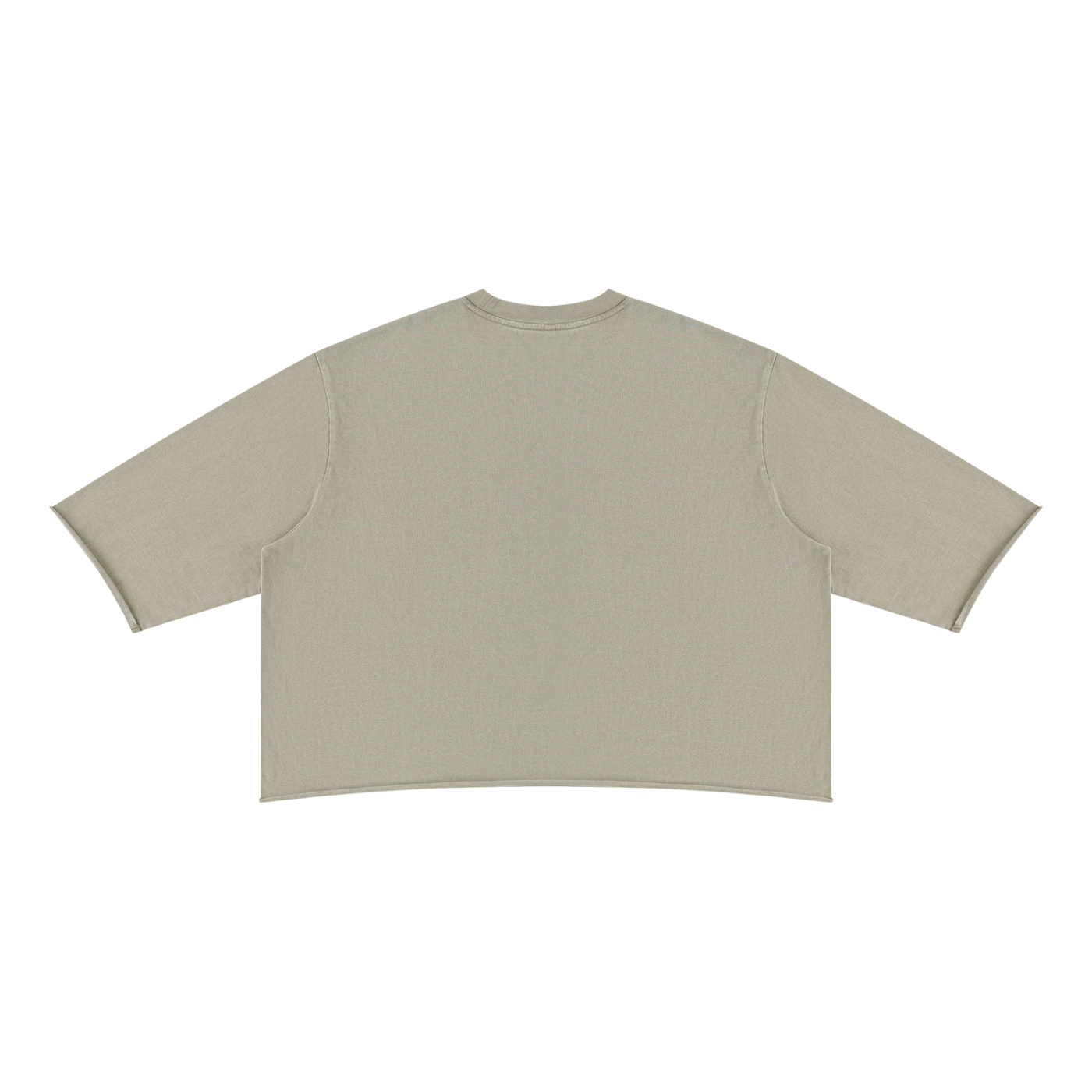 Mineral Wash Raw-Hem Boxy Tee