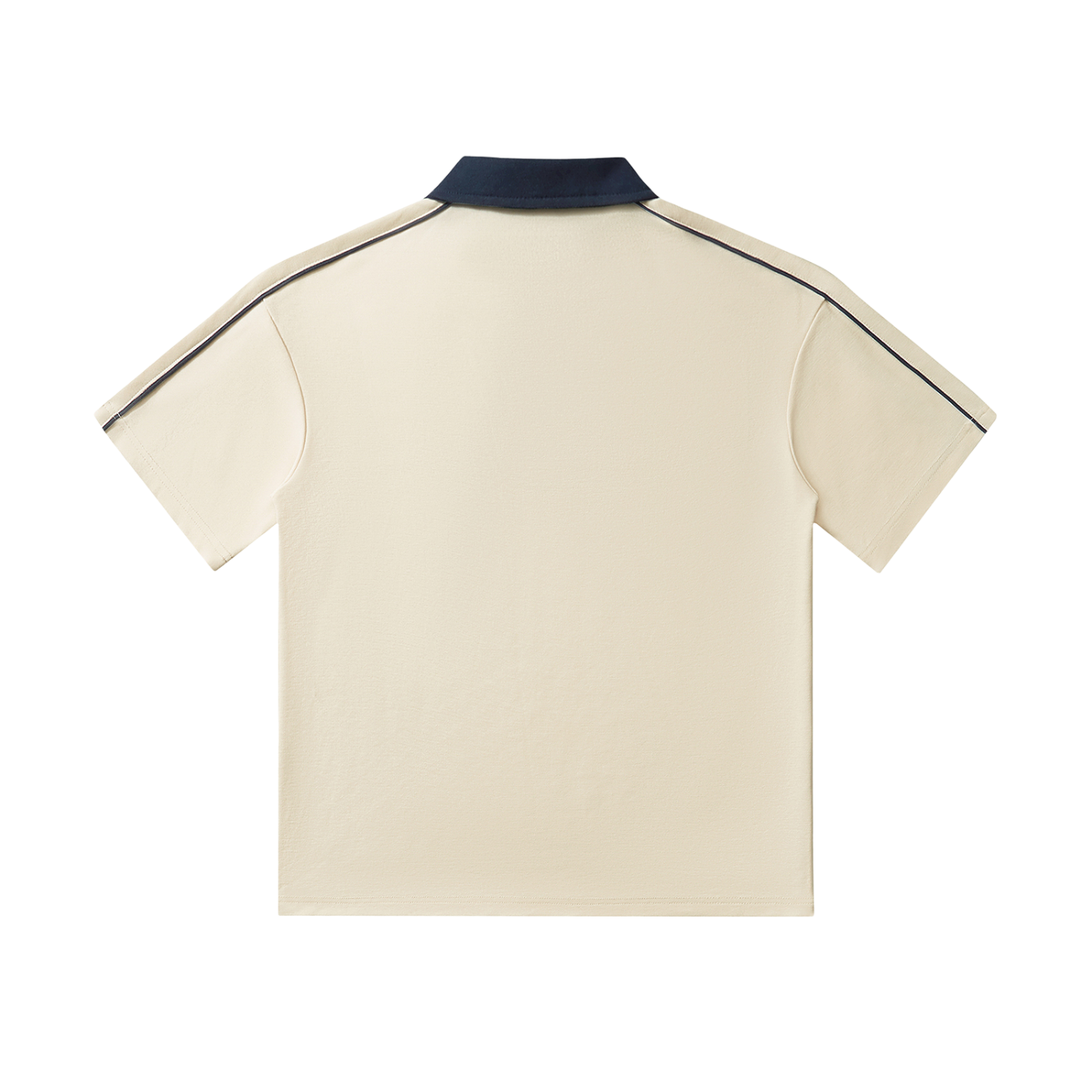 Contrast-Collar Polo