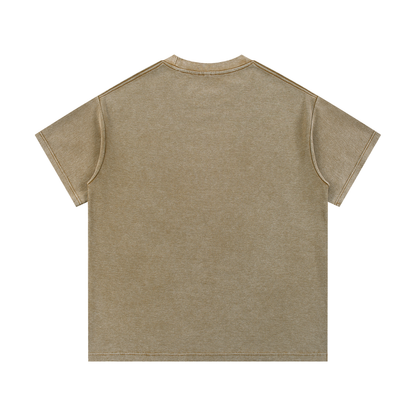 Mineral Wash Waffle-Knit Tee