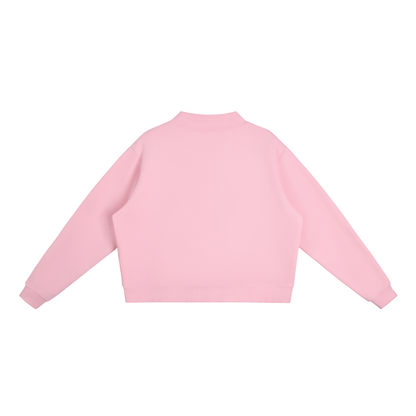 Fleece Mock-Neck Sweatshirt
