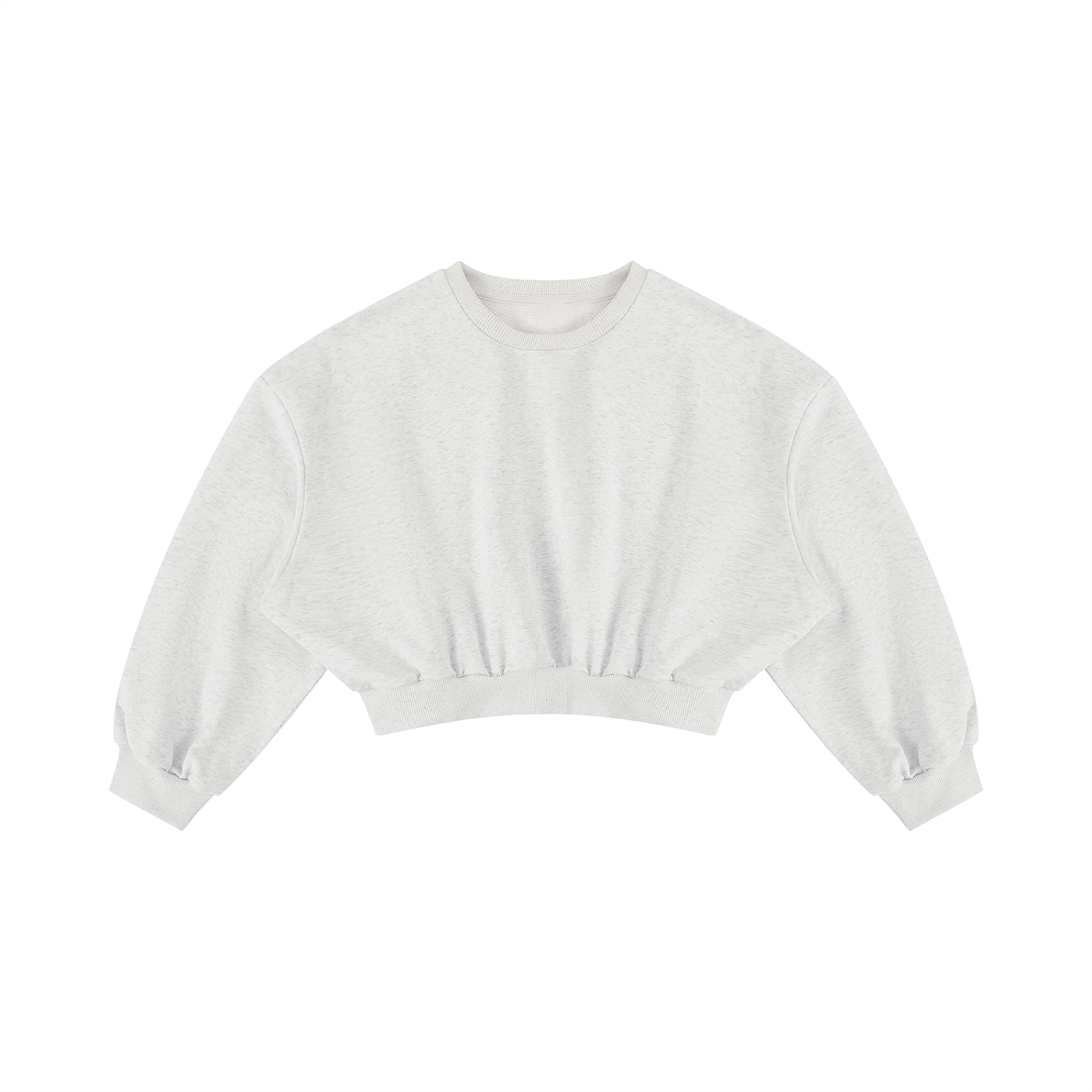 Boxy Crop Crewneck Sweatshirt