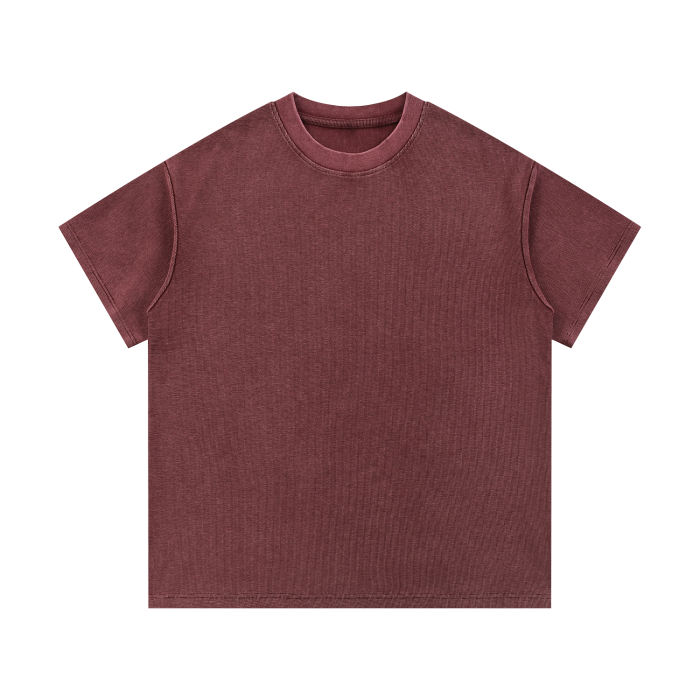 Mineral Wash Waffle-Knit Tee