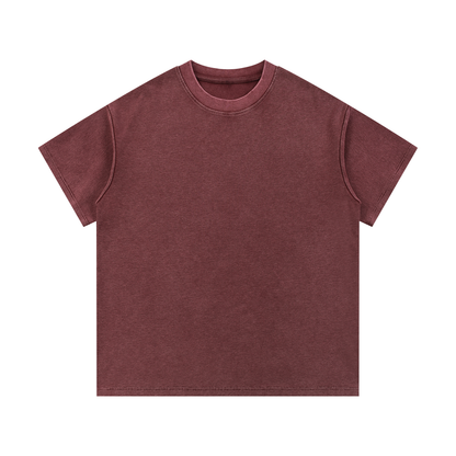 Mineral Wash Waffle-Knit Tee