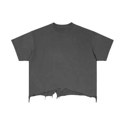 Vintage Wash Distressed Boxy Tee
