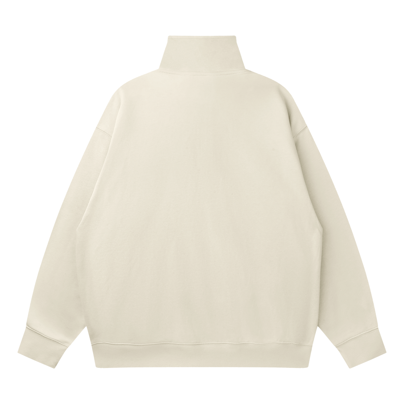 Quarter-Zip Drop-Shoulder Sweatshirt