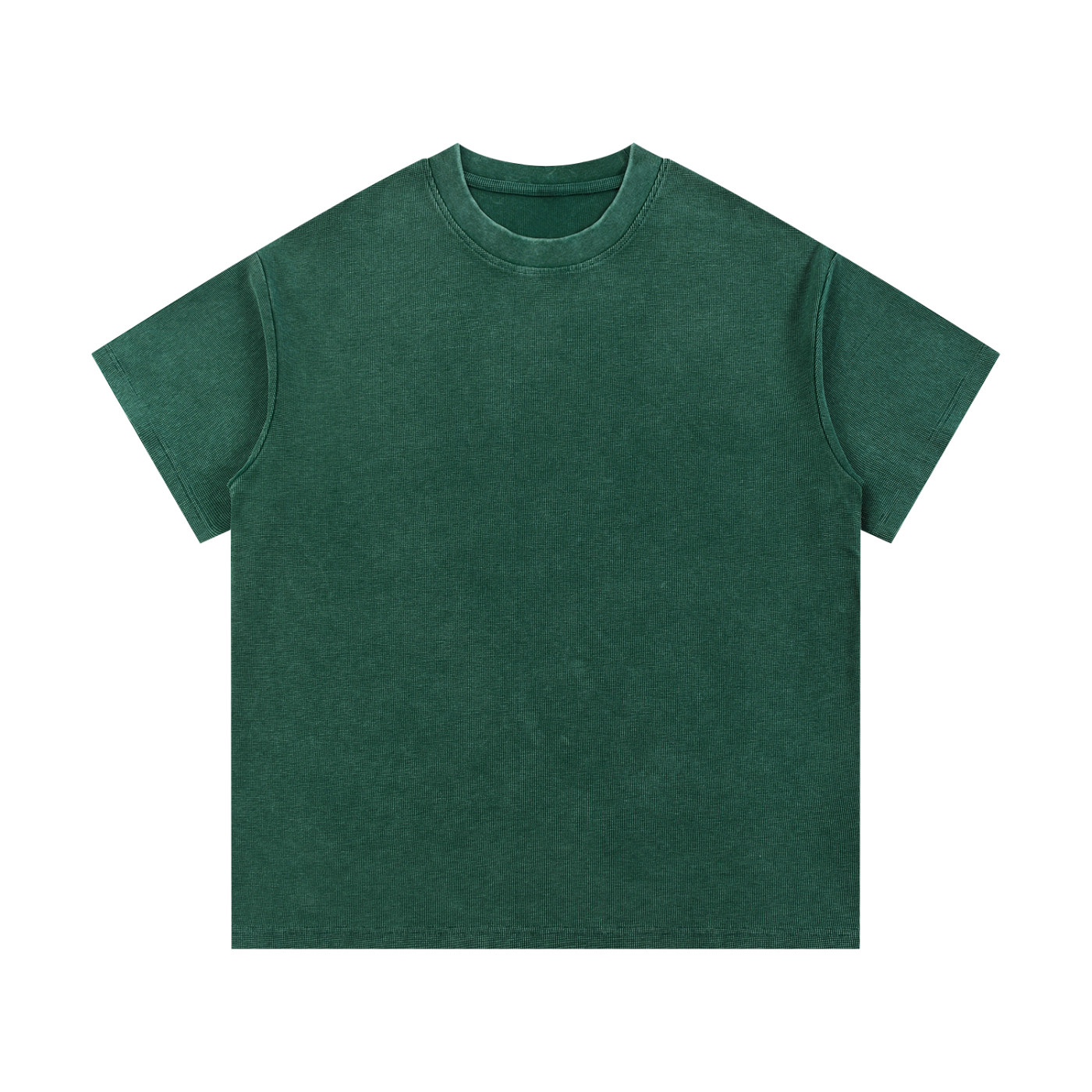 Mineral Wash Waffle-Knit Tee