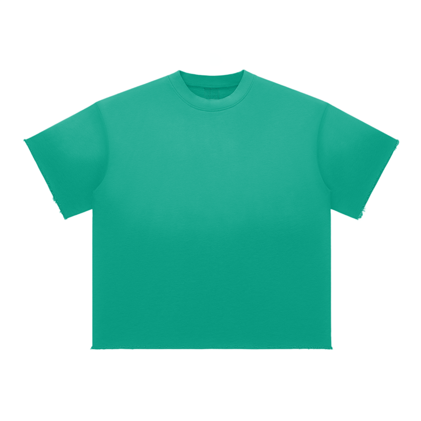 Sun-Fade Raw-Edge Tee