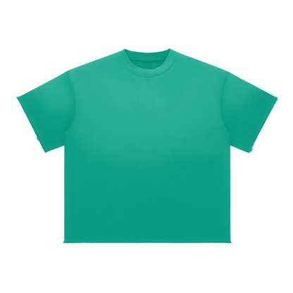 Sun-Fade Raw-Edge Tee
