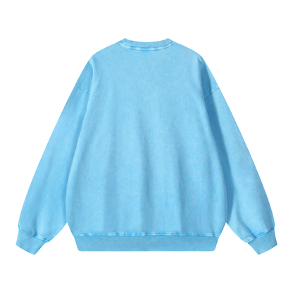 Snow Wash Oversized Sweatshirt