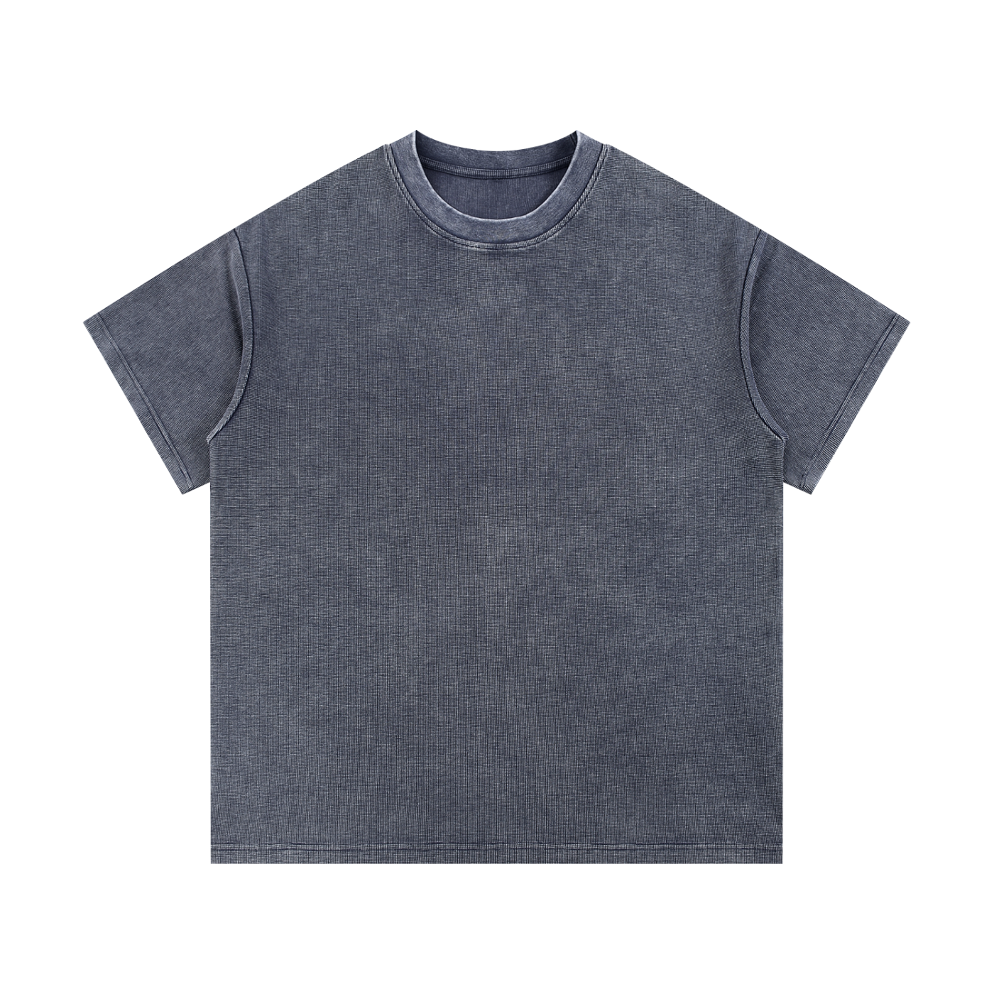 Mineral Wash Waffle-Knit Tee