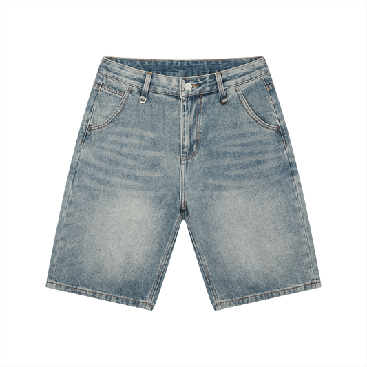 Vintage Wash Denim Shorts product photo – Aurex