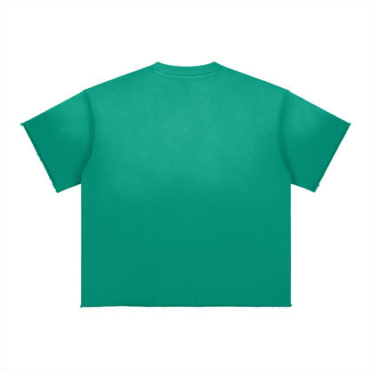 Sun-Fade Raw-Edge Tee