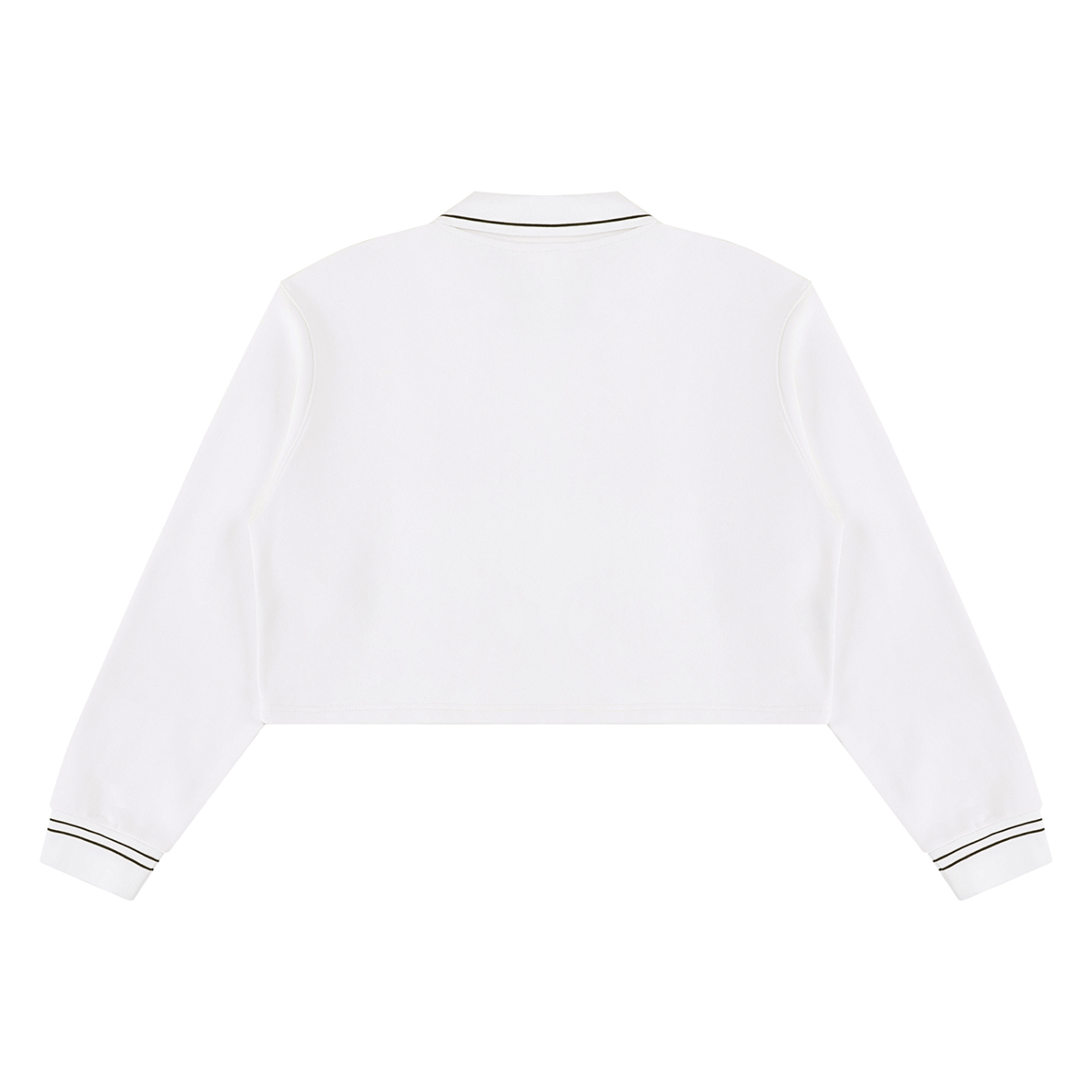 Crop Collared Sweatshirt