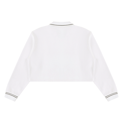 Crop Collared Sweatshirt