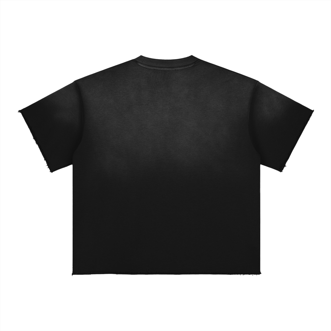 Sun-Fade Raw-Edge Tee