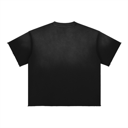 Sun-Fade Raw-Edge Tee