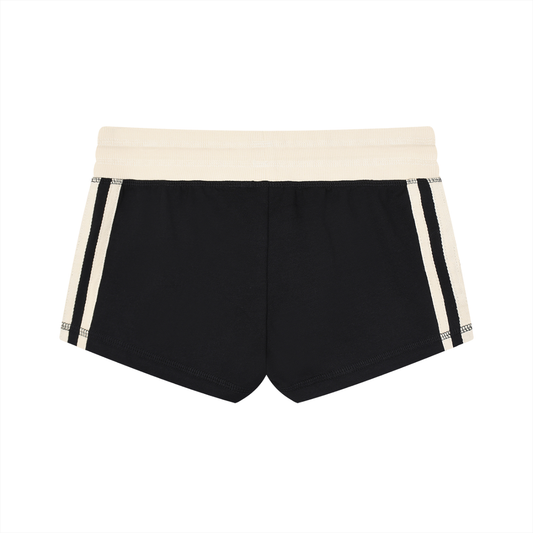 Contrast-Stripe Track Shorts
