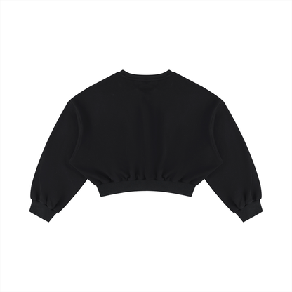 Boxy Crop Crewneck Sweatshirt