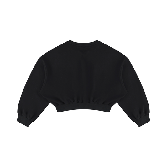 Boxy Crop Crewneck Sweatshirt