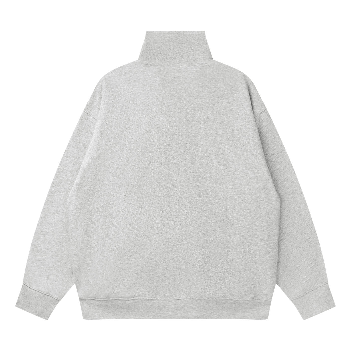 Quarter-Zip Drop-Shoulder Sweatshirt