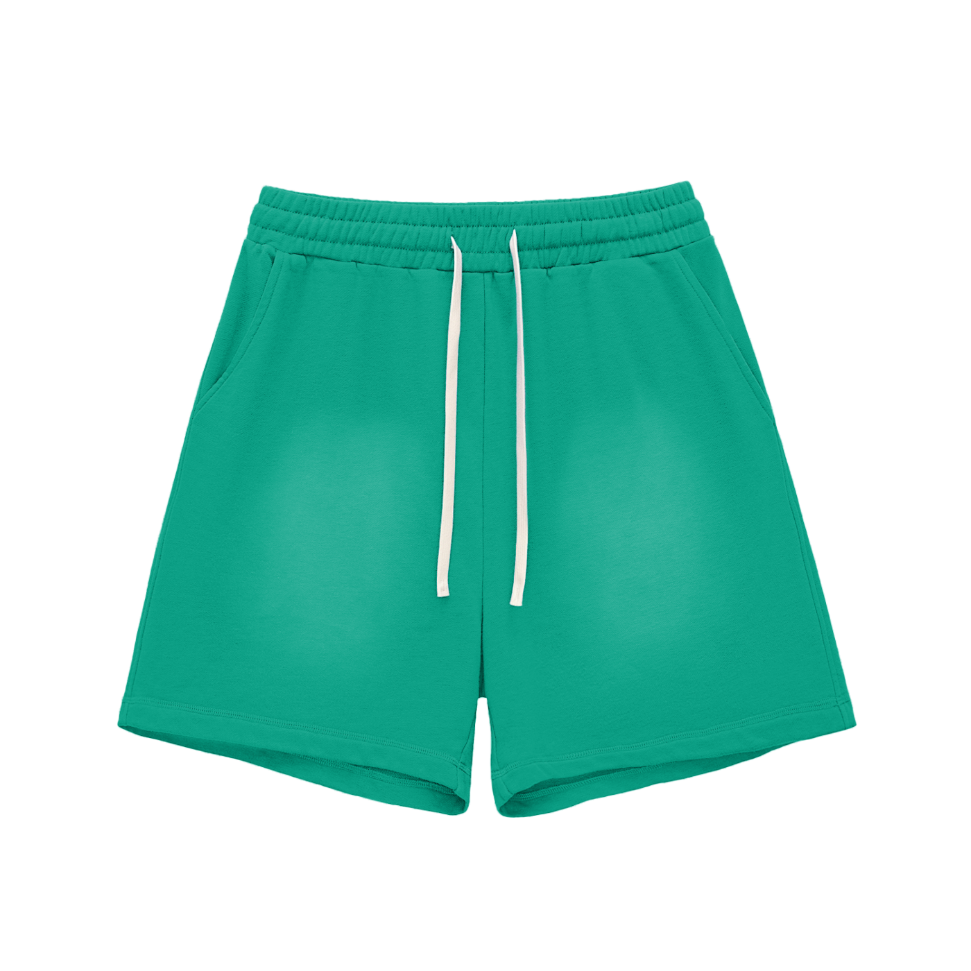 Sun-Fade Raw-Edge Cotton Shorts