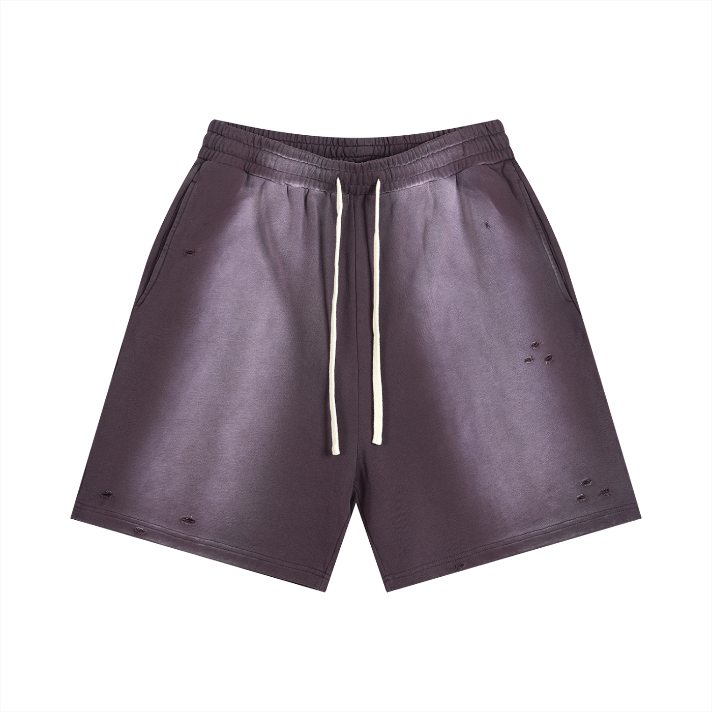 Sun-Fade Distressed Shorts