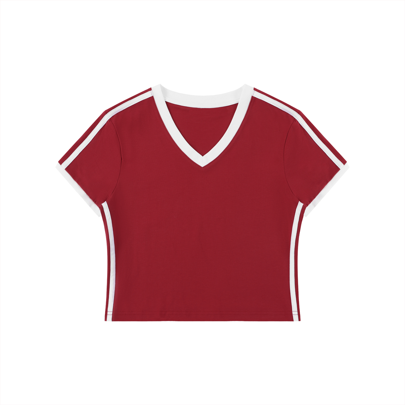 Retro V-Neck Crop Tee