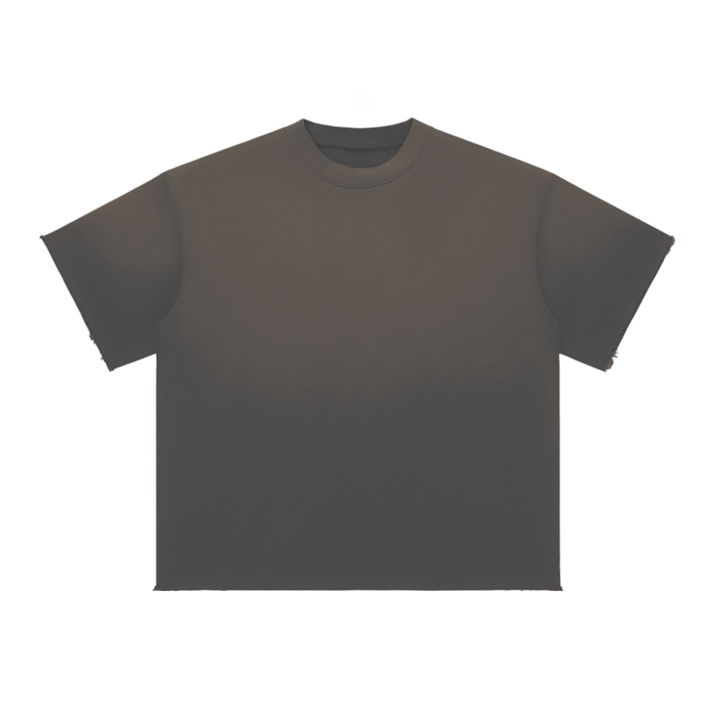 Sun-Fade Raw-Edge Tee