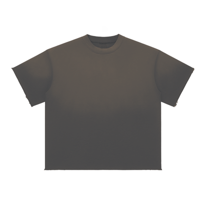 Sun-Fade Raw-Edge Tee