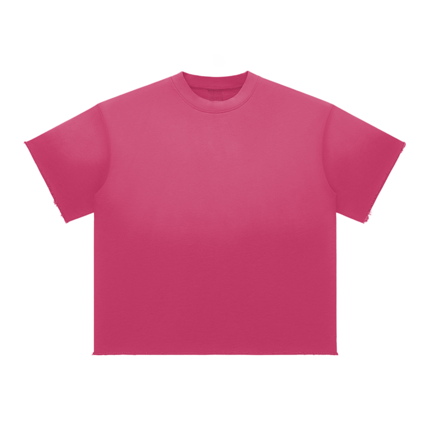 Sun-Fade Raw-Edge Tee