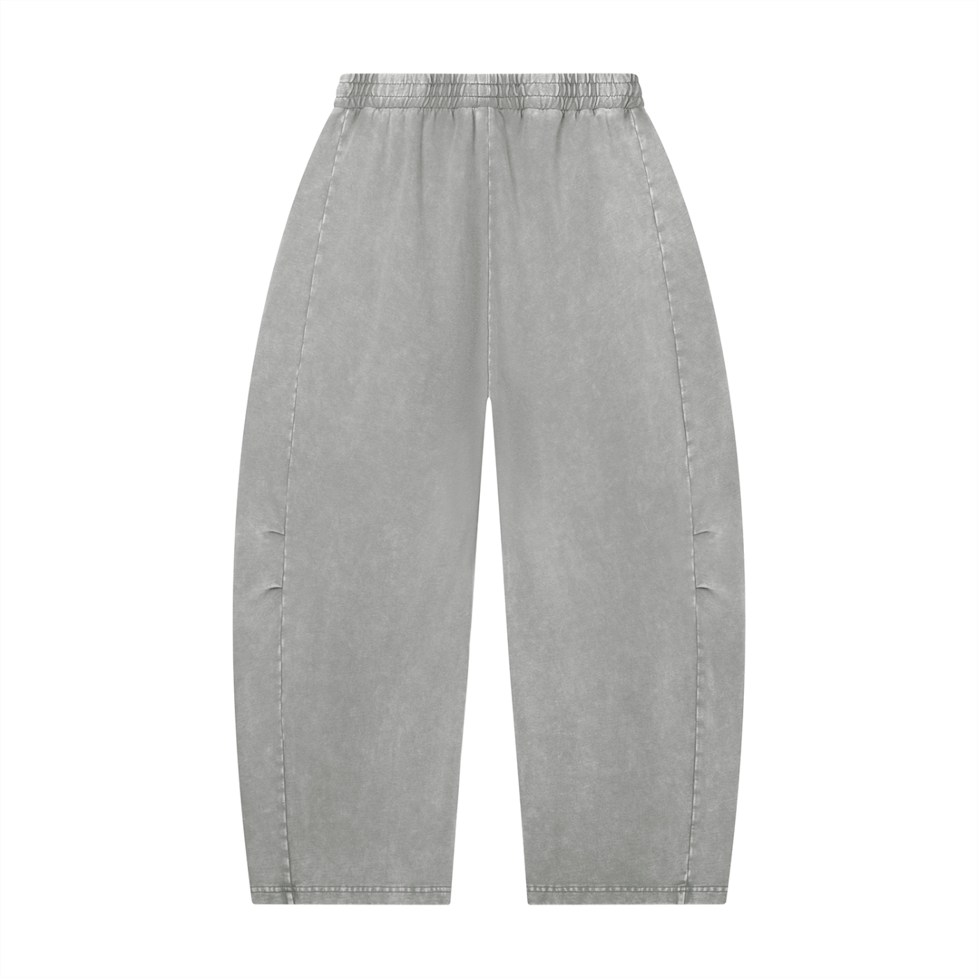 Mineral Wash Barrel-Leg Pants