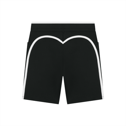 High-Rise Color-Block Yoga Shorts