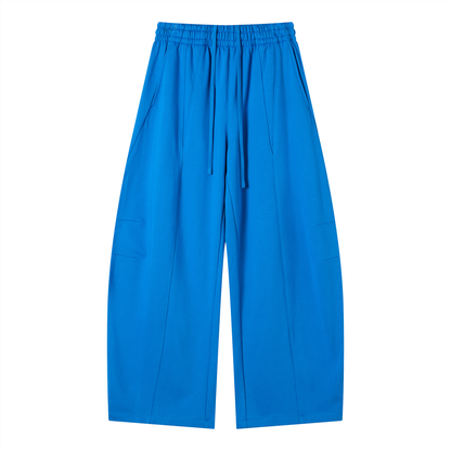 Wide-Leg Panel Sweatpants
