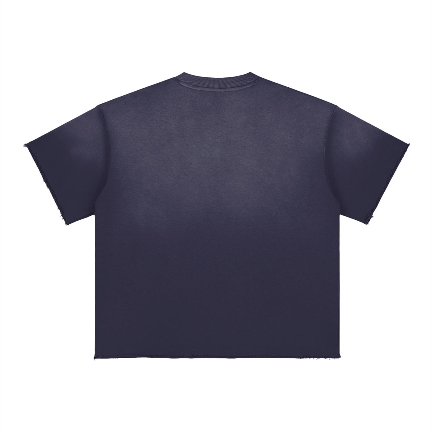 Sun-Fade Raw-Edge Tee
