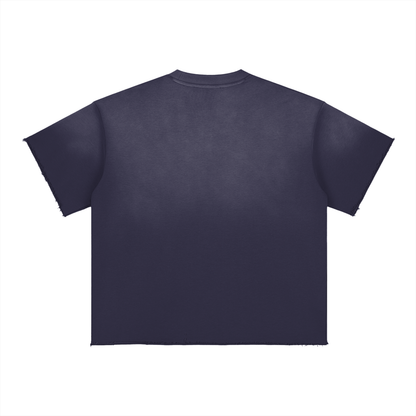 Sun-Fade Raw-Edge Tee