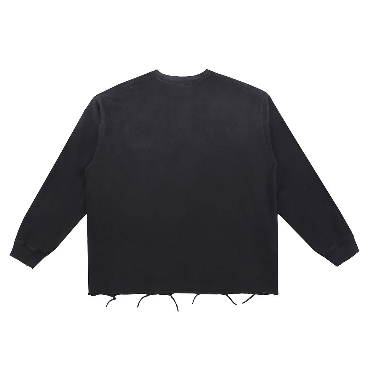 Snow Wash Raw-Edge Cotton Tee