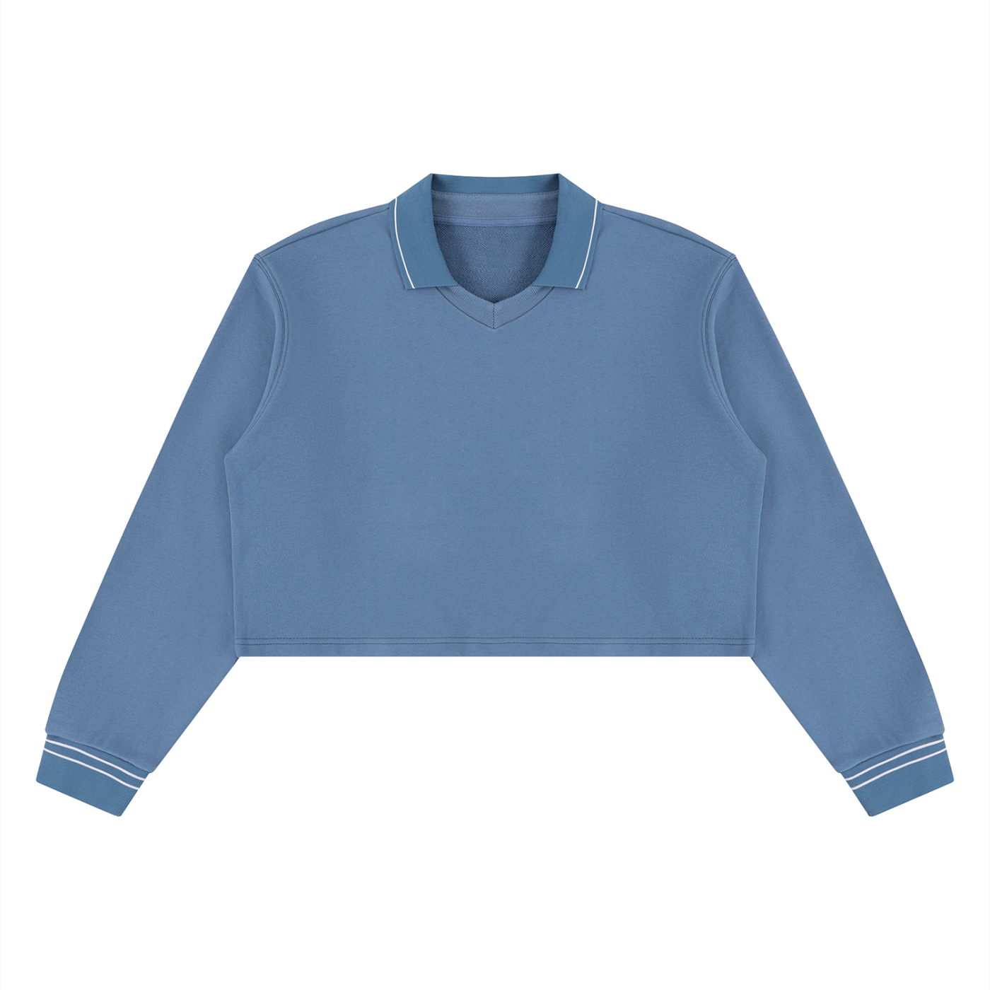Crop Collared Sweatshirt product photo – Aurex