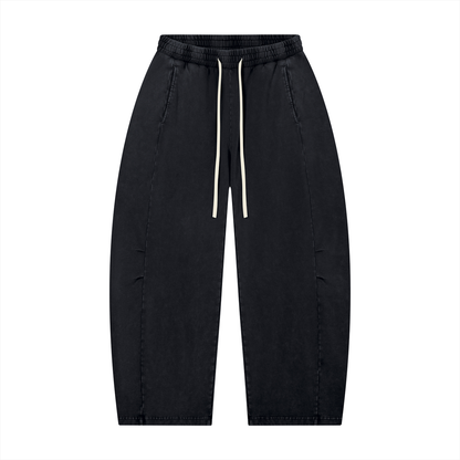 Mineral Wash Barrel-Leg Pants product photo – Aurex