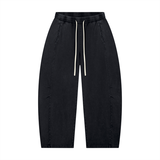 Mineral Wash Barrel-Leg Pants product photo – Aurex
