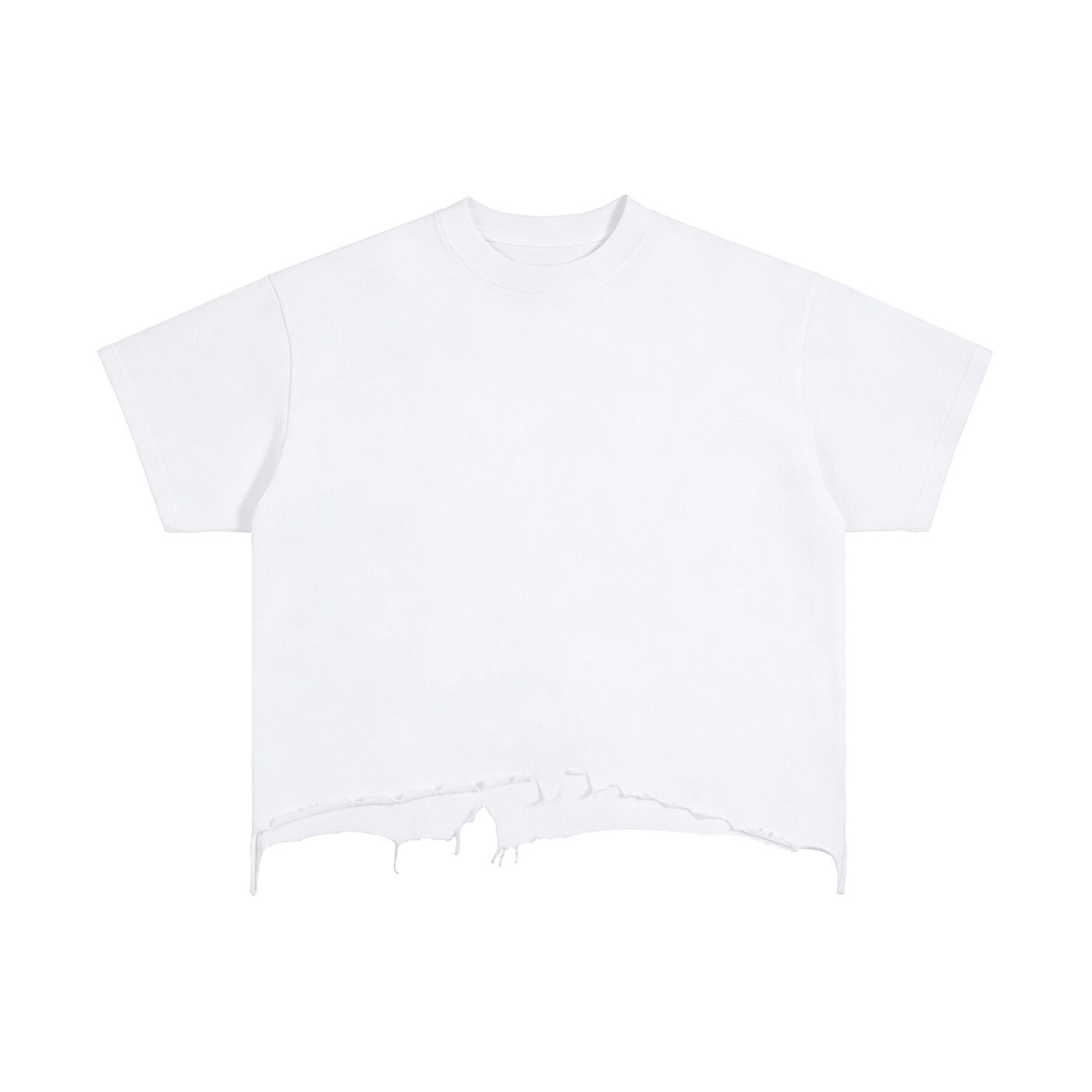 Vintage Wash Distressed Boxy Tee