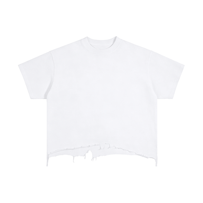 Vintage Wash Distressed Boxy Tee