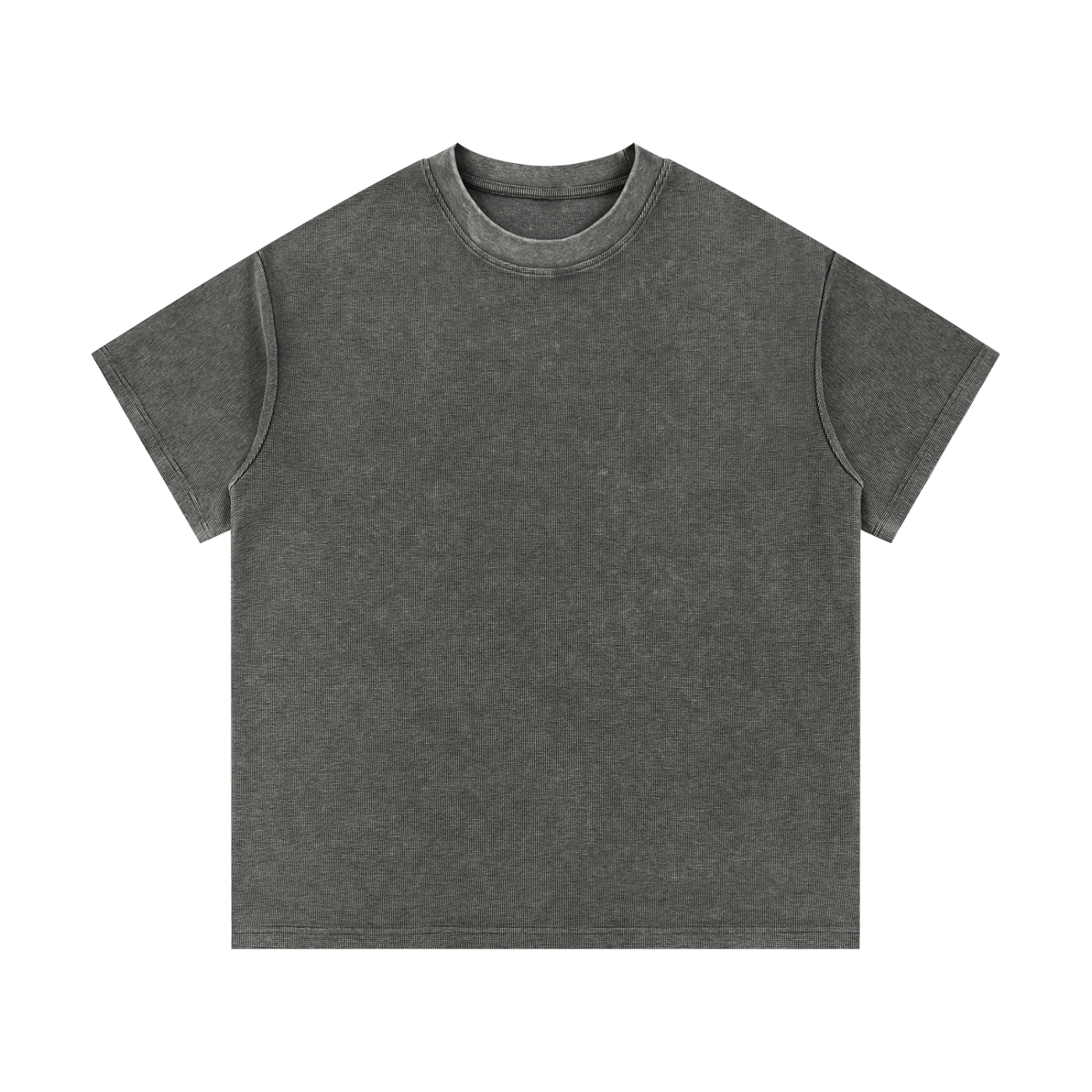 Mineral Wash Waffle-Knit Tee