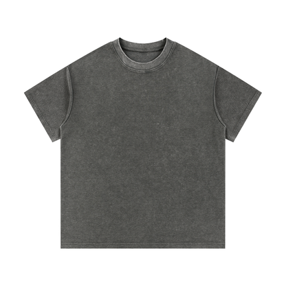 Mineral Wash Waffle-Knit Tee