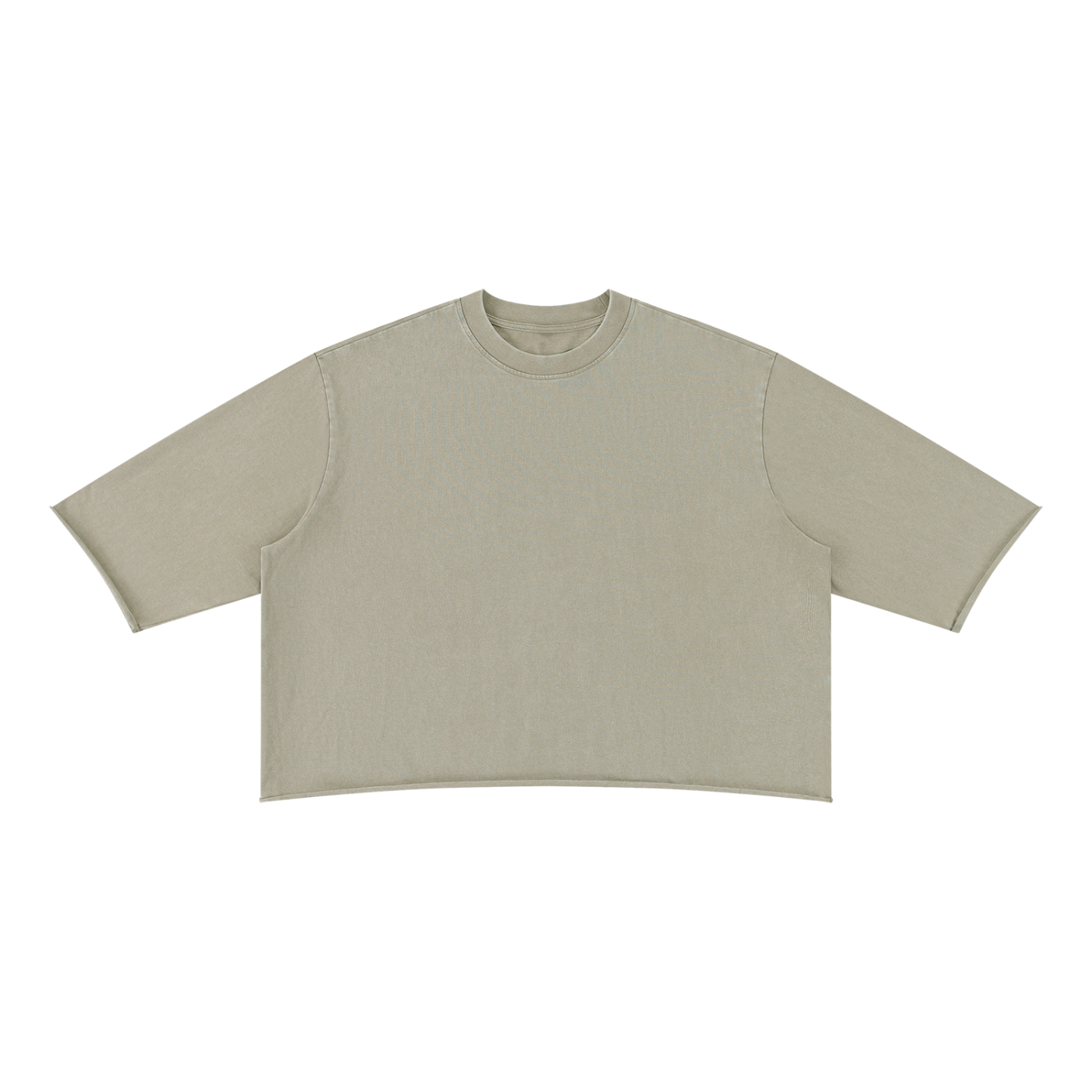 Mineral Wash Raw-Hem Boxy Tee