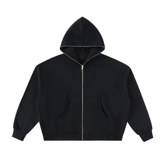 Full-Zip Boxy Hoodie product photo – Aurex