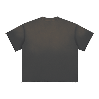 Sun-Fade Raw-Edge Tee